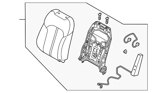 Seat Back Assembly - Mazda (KFAE-88-180-27)