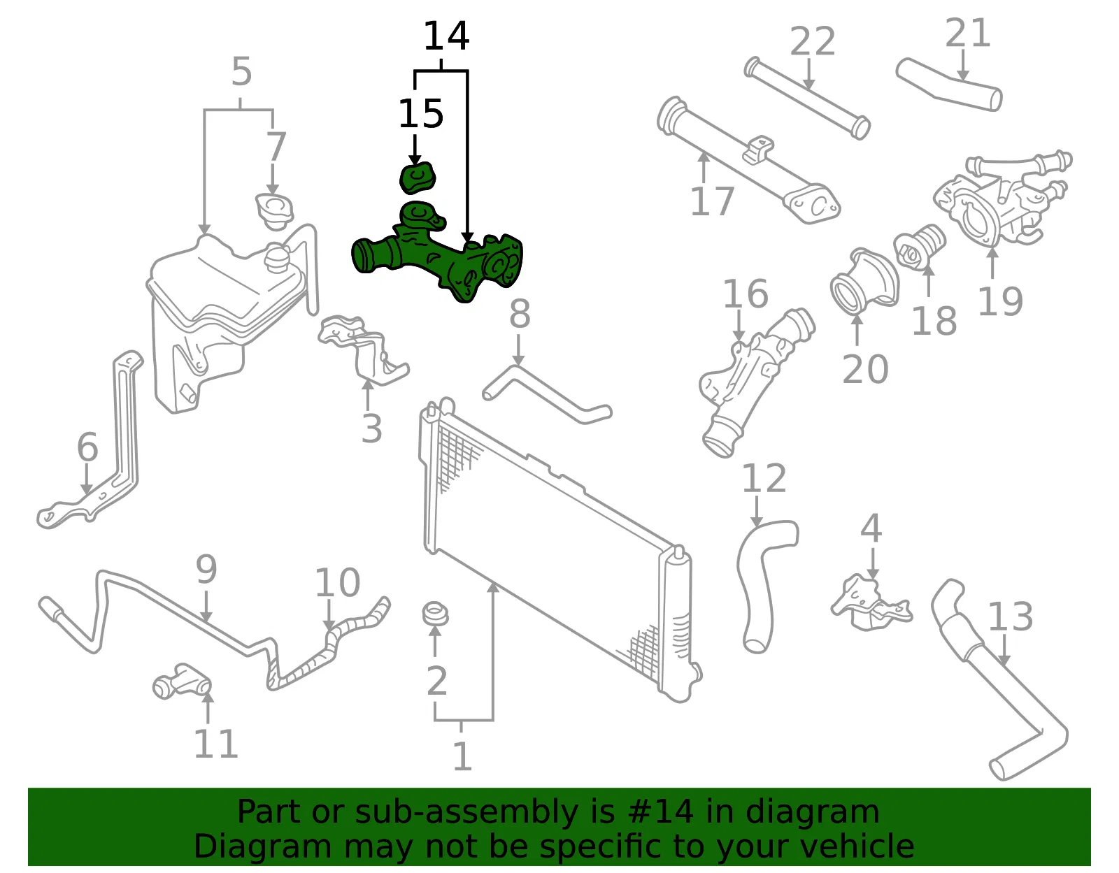 Outlet Water - MAZDA (KLG41517ZA) - view 3