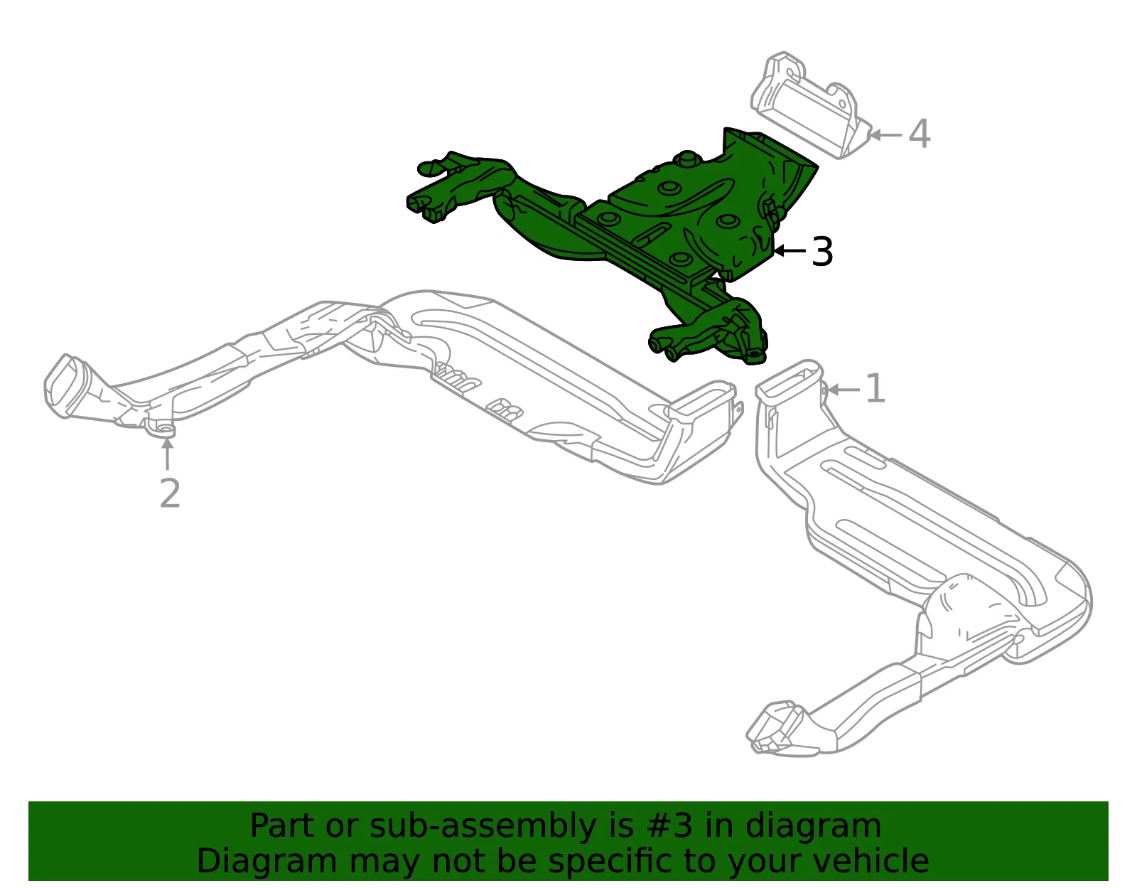 Air Distributor - Mazda (KMM1-61-820) - view 2