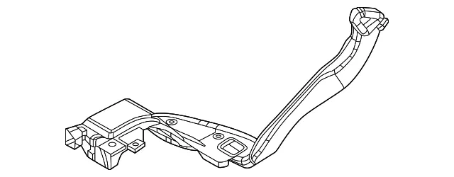 Instrument Panel Air Duct - Mazda (KR9P-61-273)
