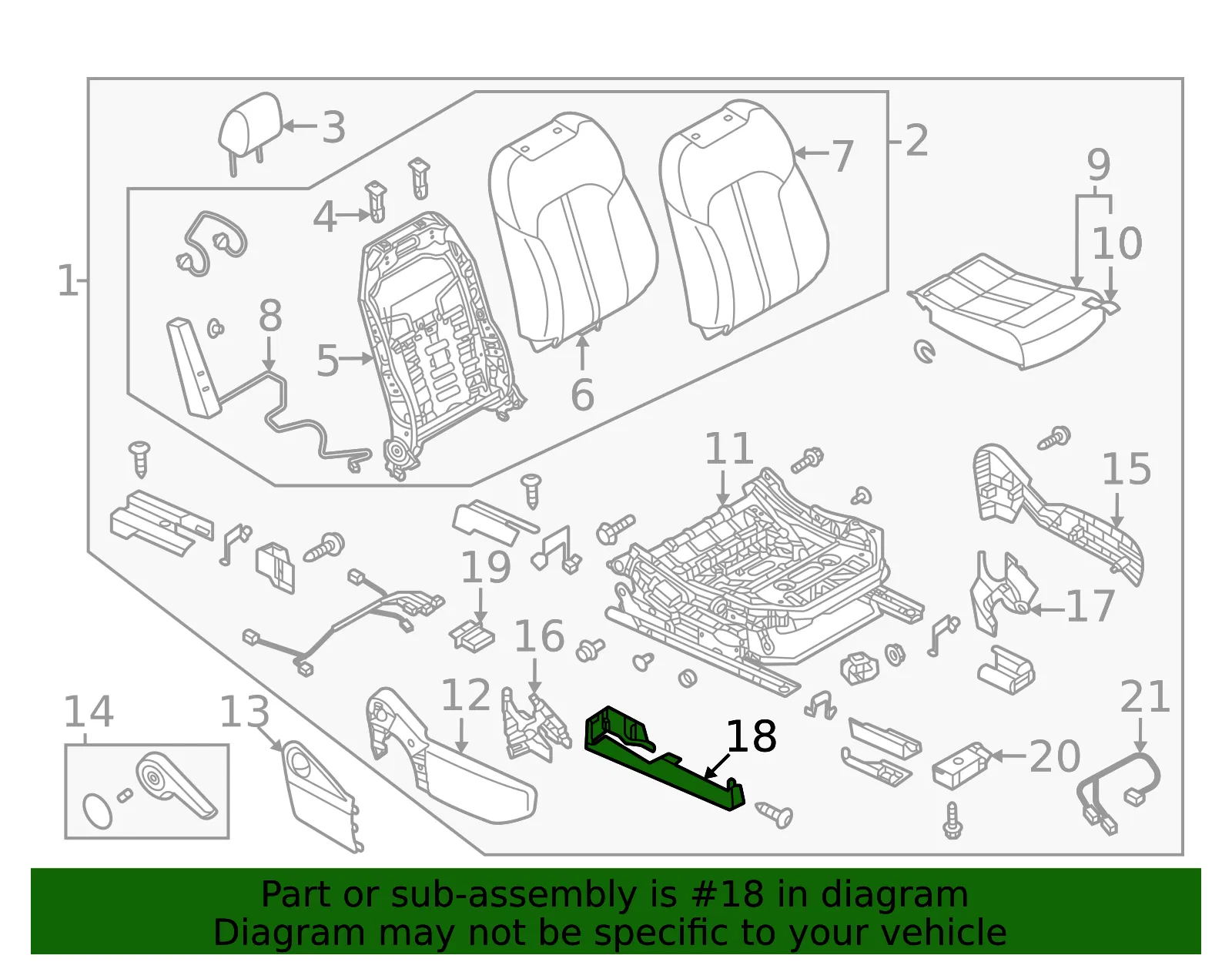 Seat Track Cover - Mazda (KR9P-88-1J7-02) - view 2