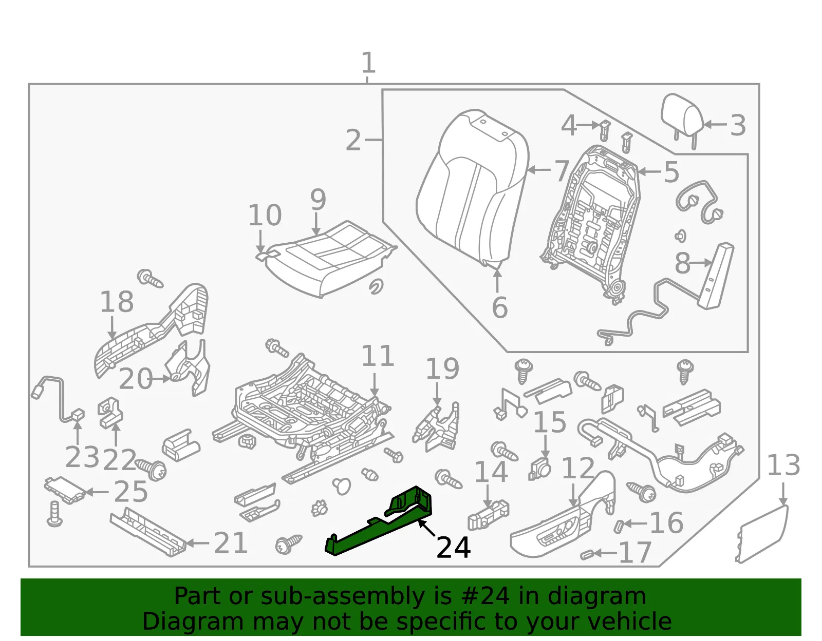 Seat Track Cover - Mazda (KR9P-88-1K7-02) - view 2