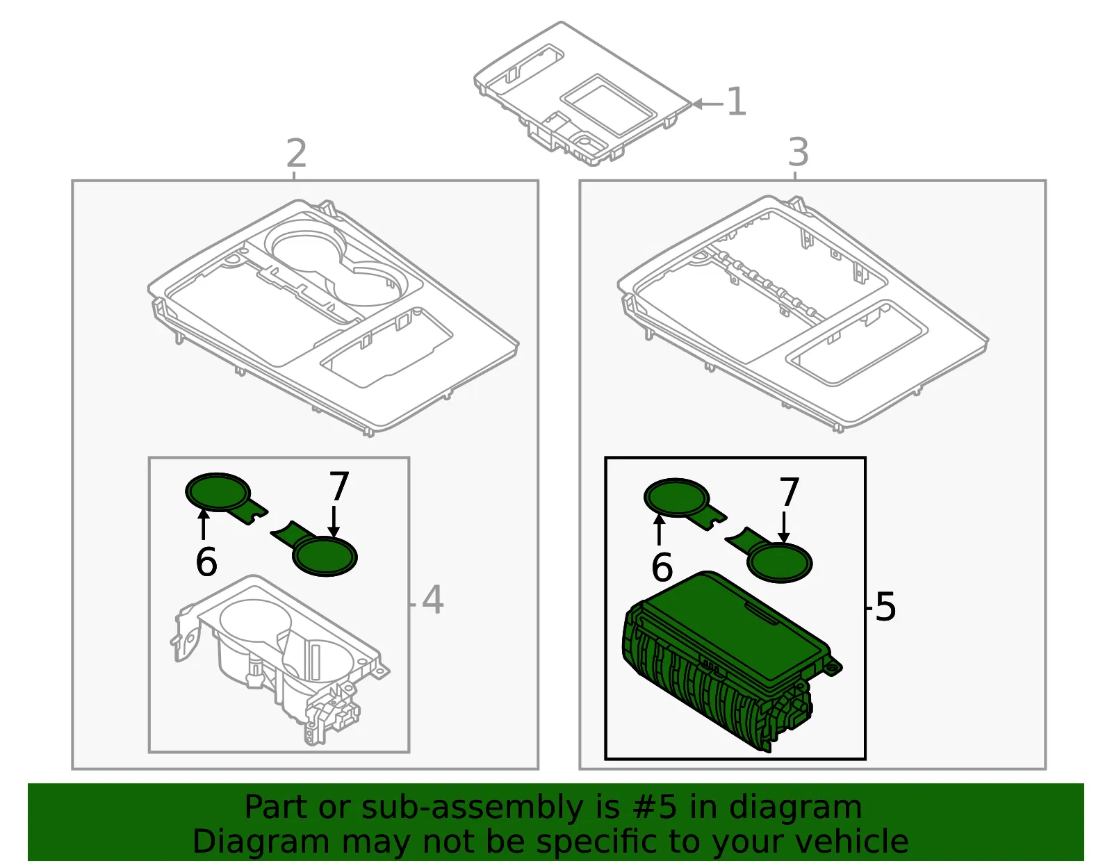 Cup Holder - Mazda (KR9R-64-390B) - view 2