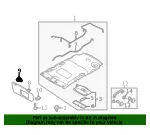 Sun-Visor Holder - Mazda (LC62-69-261B-75) - view 6