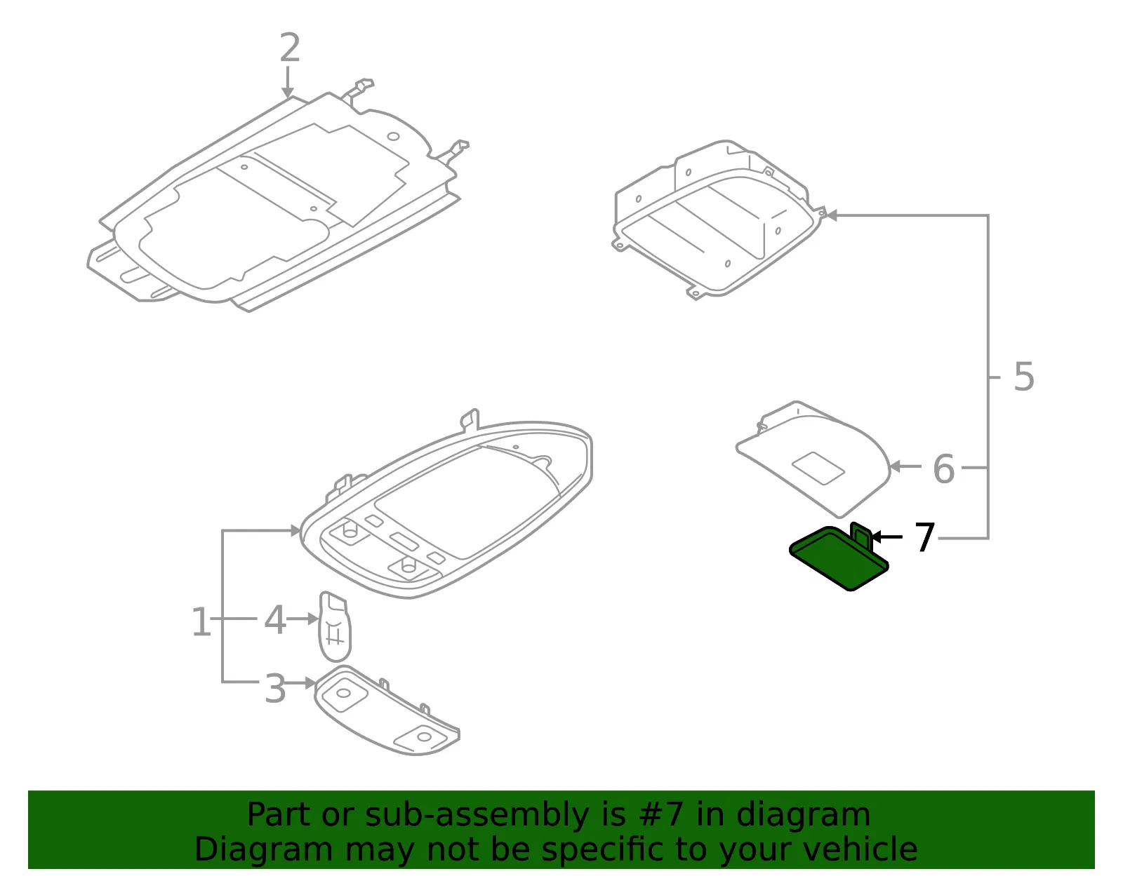Cap Header Trim - MAZDA (LC6368097A77) - view 2