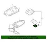 Cap Header Trim - MAZDA (LC6368097A77) - view 4