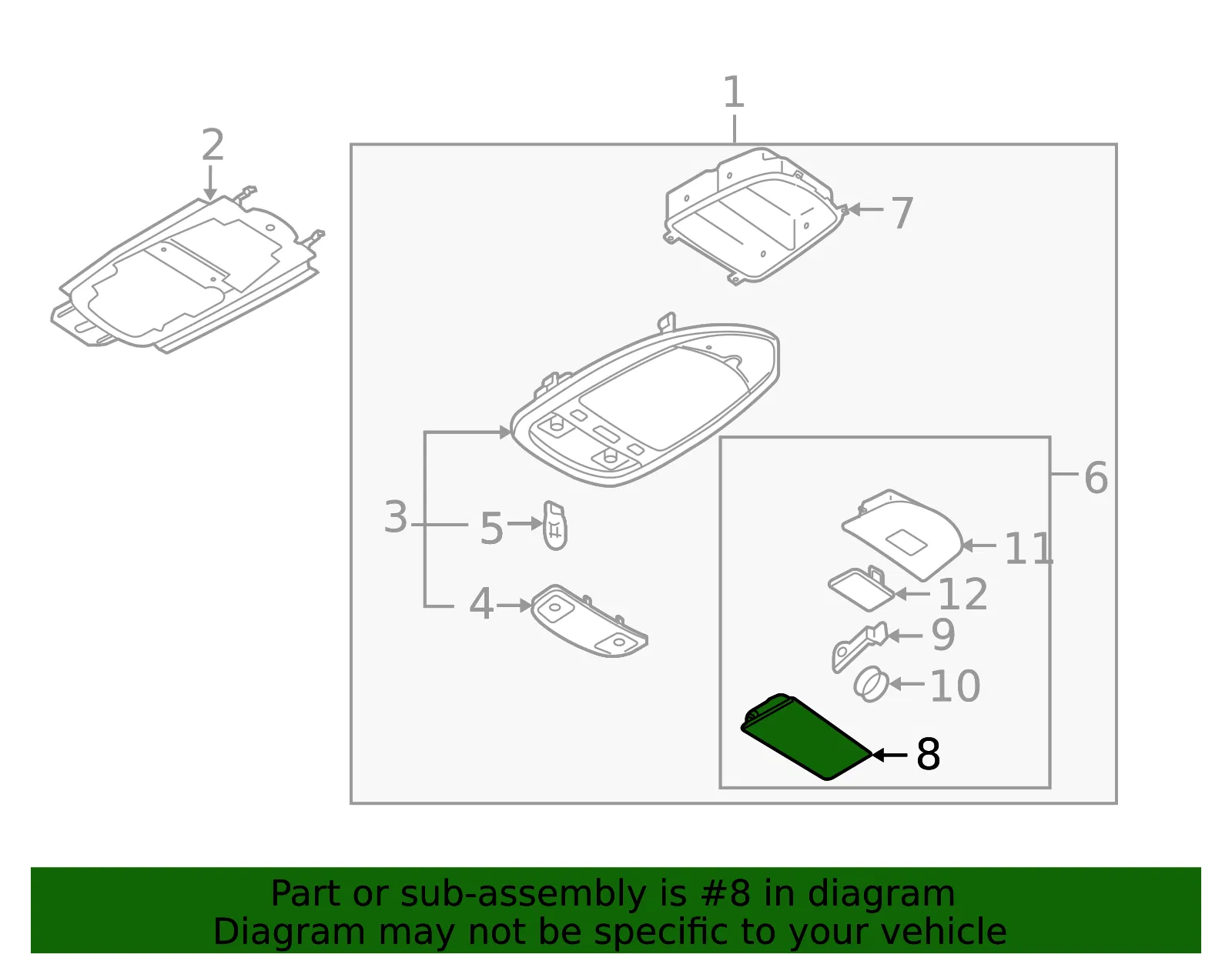 Cover O/H Console - MAZDA (LC6369972C80) - view 2