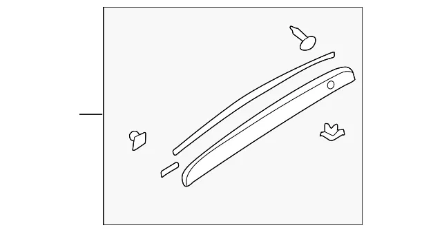 Garnish Lift Gate - MAZDA (LC7050810D33)