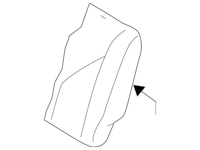 Seat Back Cover - Driver's Side (LH) - Mazda (LD49-88-281-80)