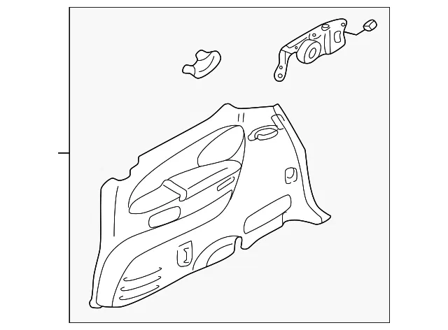 Trim B R Side Rr - MAZDA (LE456858YA72)