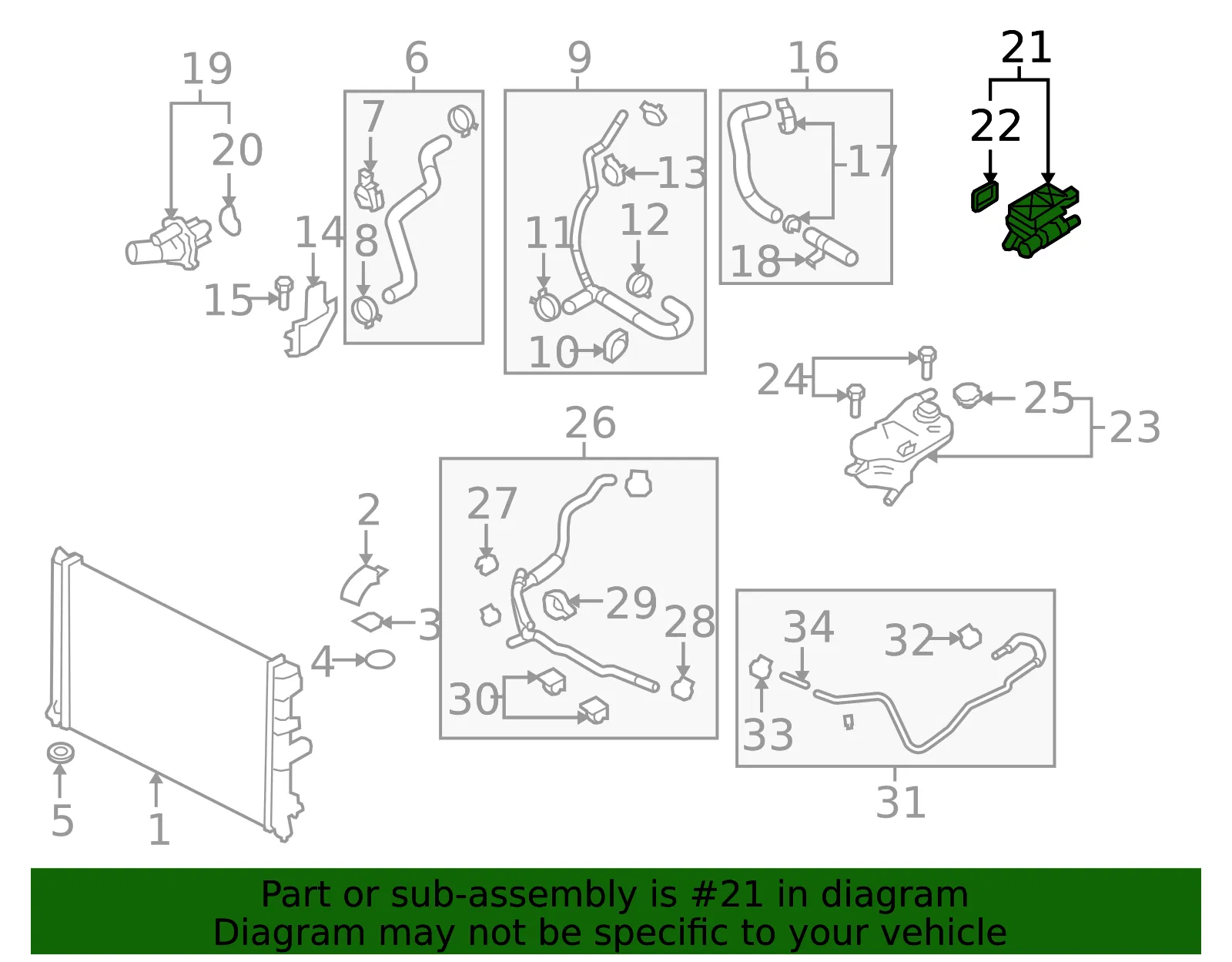 Water Outlet - Mazda (LFD9-15-17Z) - view 3