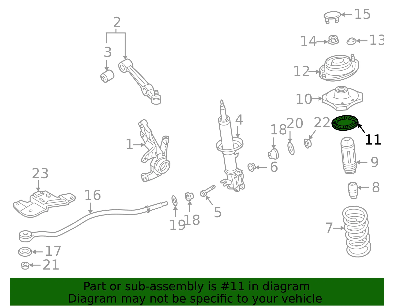 Lower Seat - Kia (MD001-34015A) - view 2