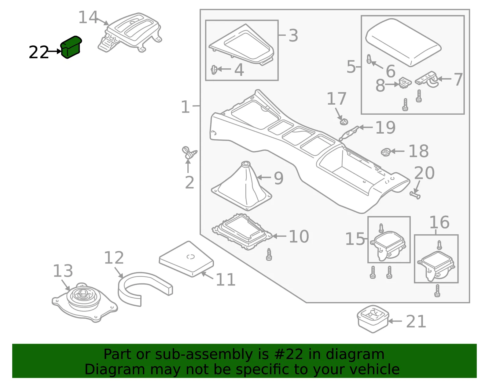 Ash Tray - MAZDA (N06664610B) - view 2