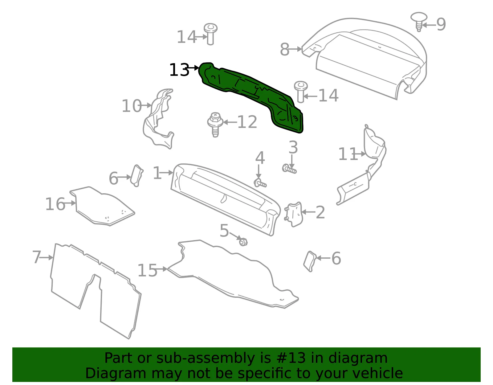 Trim Trunk - MAZDA (N0666889104) - view 2