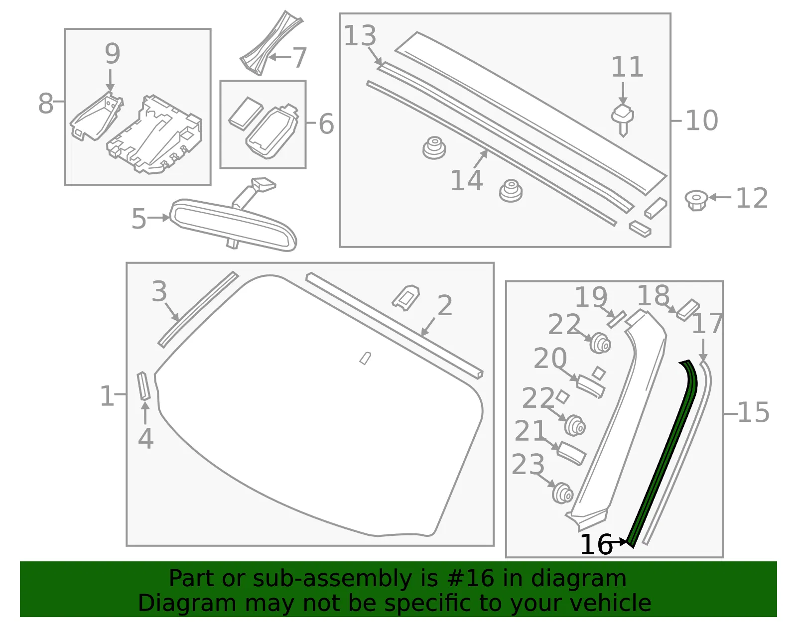 Side Trim - Passenger Side (RH) - Mazda (N243-50-M15A) - view 2
