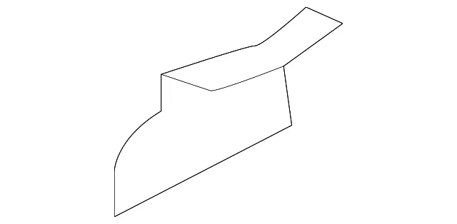 Instrument Panel Insulator - Passenger Side (RH) - Mazda (N243-55-182)