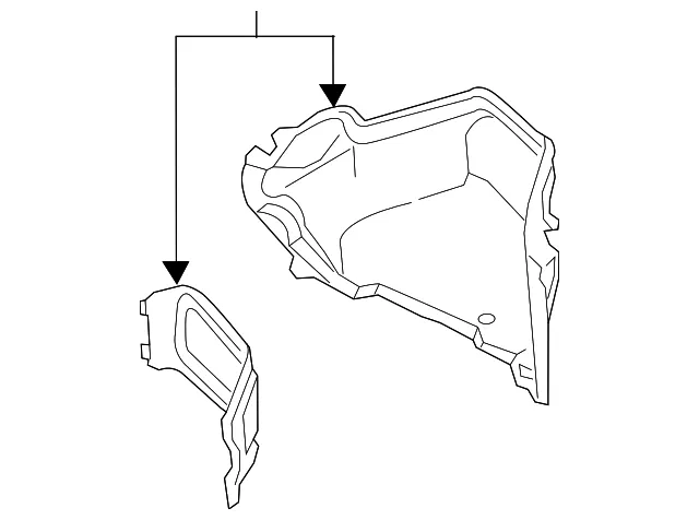 Trunk Side Trim - Passenger Side (RH) - Mazda (N243-68-850)