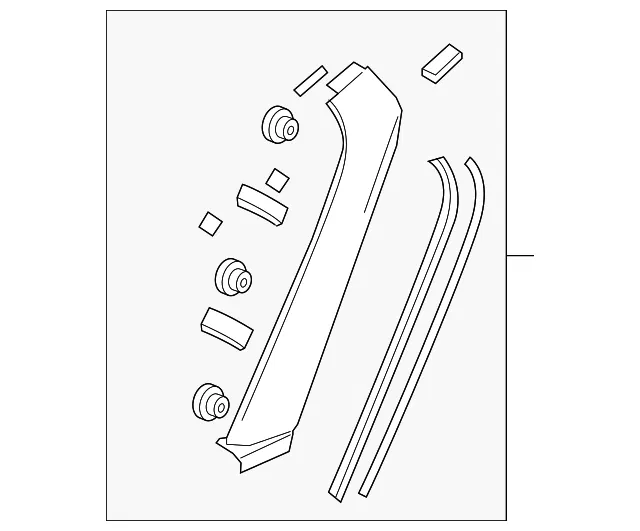 Garnish - Driver's Side (LH) - Mazda (NA4L-50-8C0E-PR)