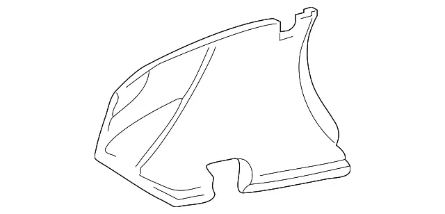 Kick Panel Trim - Passenger Side (RH) - Mazda (NA75-68-370-00)
