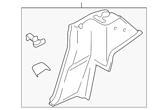 Qtr Trim Rt - Passenger Side (RH) - Mazda (NC31-68-520C-00)