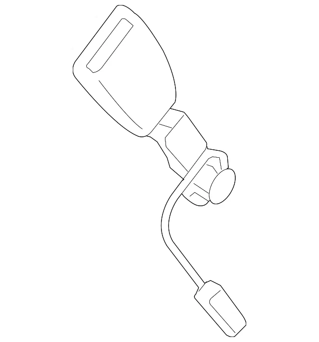 Seat Belt Receptacle - Mazda (NEY1-57-620B) - view 2