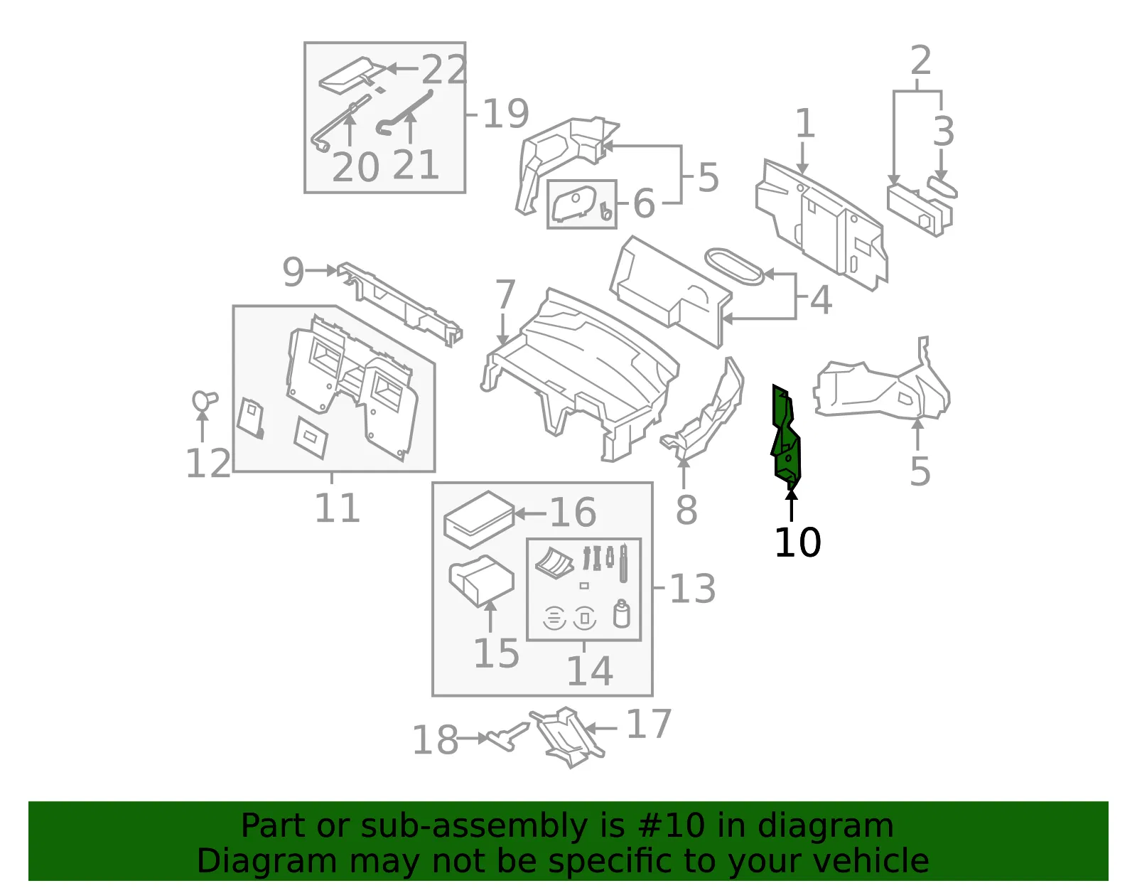 Side Trim - Driver's Side (LH) - Mazda (NF28-68-210B) - view 2