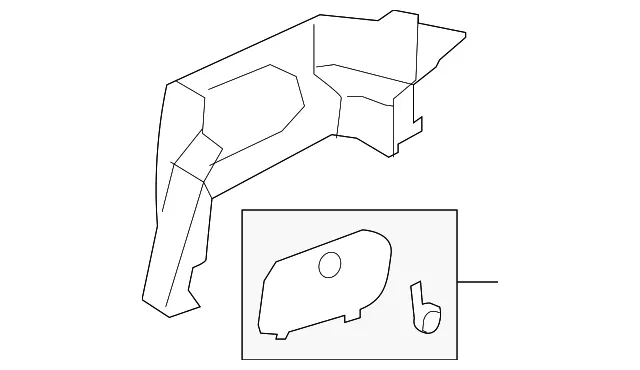 Trunk Side Trim - Passenger Side (RH) - Mazda (NF79-68-850C-02)