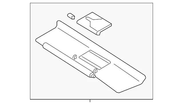 Sun-Visor - Driver's Side (LH) - Mazda (NH18-69-320A-02)