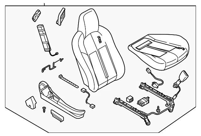 Seat Assembly - Driver's Side (LH) - Mazda (NH27-57-150D-22)
