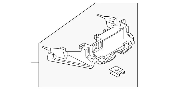 Console Panel - Mazda (NH52-64-470D) - view 2
