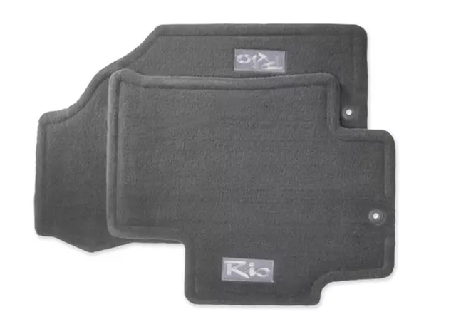 Floor Mats, Carpet - Gray W\/Red Logo - Kia (P8140-1G521CQ)