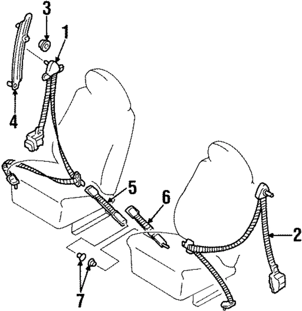 Buckle - Driver's Side (LH) - Kia (Q0K07-A5771296R)