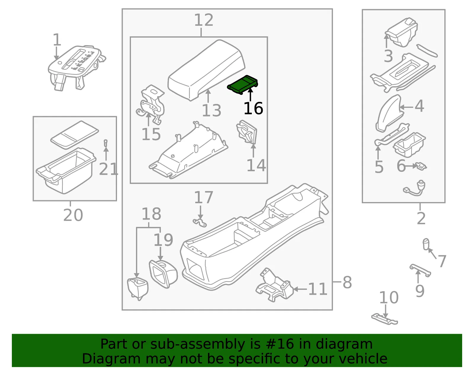 Cup Holder - Mazda (T032-64-39XB-90) - view 3