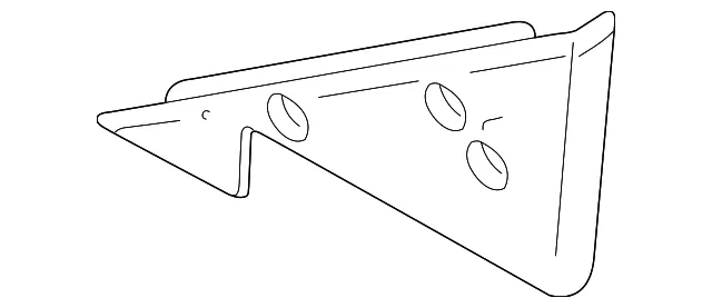 Corner Trim - Passenger Side (RH) - Mazda (T060-69-111D) - view 2