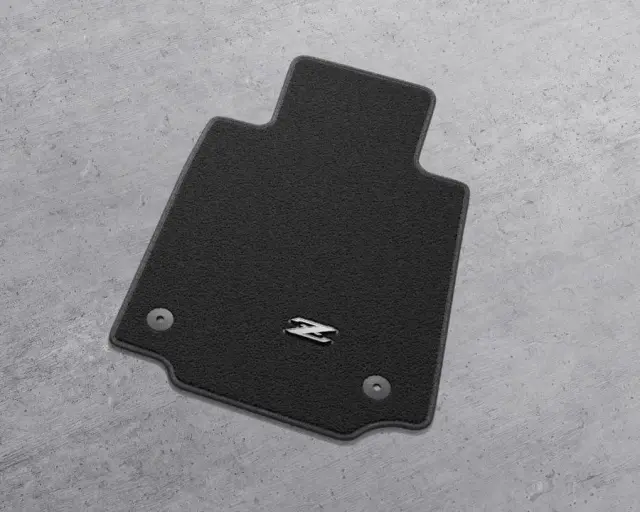 Carpeted Floor Mats - w/ Metal Z Logo (2-piece / Black) - Nissan (T99E2-6PA0B)