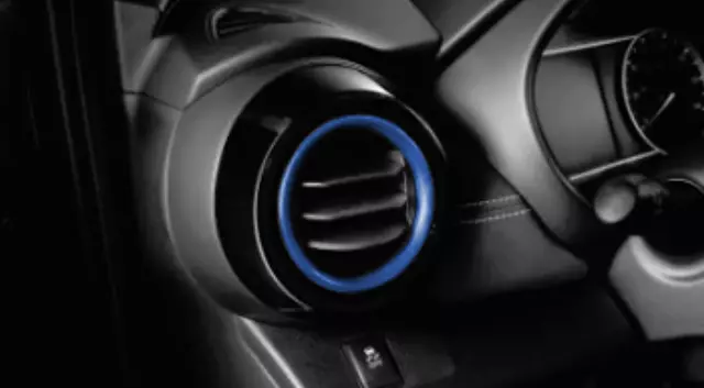 Interior Trim, Air Vent Rings, Blue - Nissan (T99G3-5RL0C)