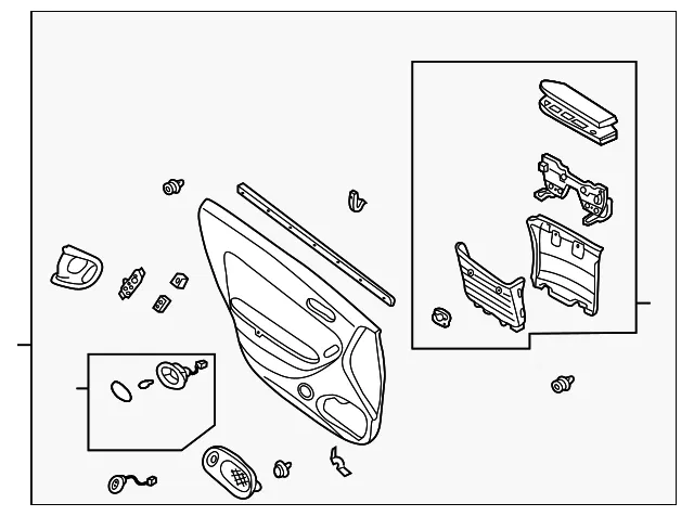Trim Panel Assembly - Passenger Side (RH) - Mazda (TB48-68-43YE-80)