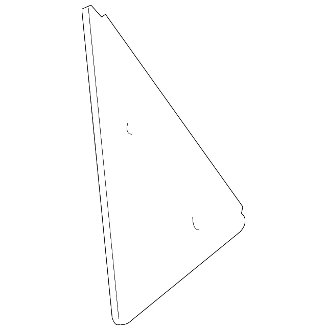 Filler Trim - Driver's Side (LH) - Mazda (TD11-50-M40E)