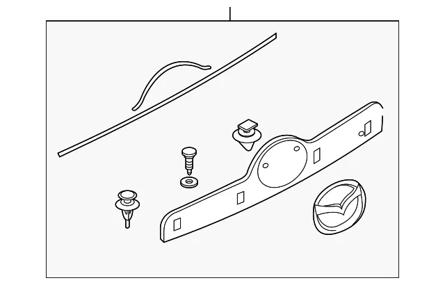 Garnish Lift Gate - MAZDA (TD1150810E06)