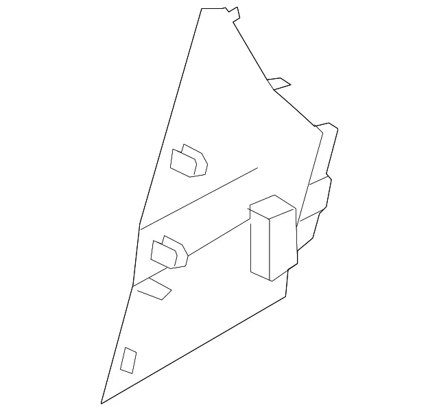 PANEL REAR CONSOLE - Driver's Side (LH) - Mazda (TD12-64-47YC-34)