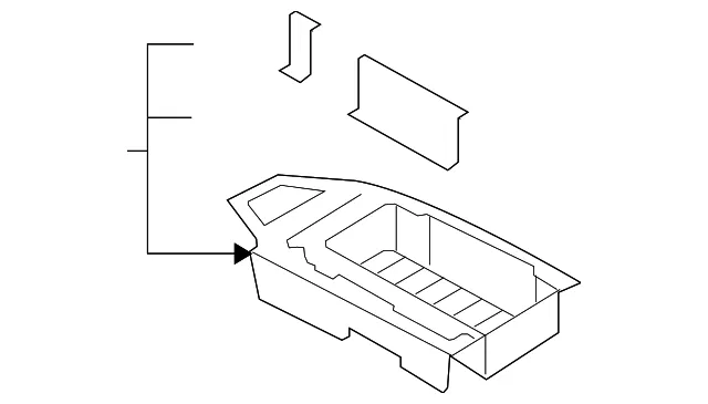 Storage Compartment - Passenger Side (RH) - Mazda (TD12-68-8MXE)