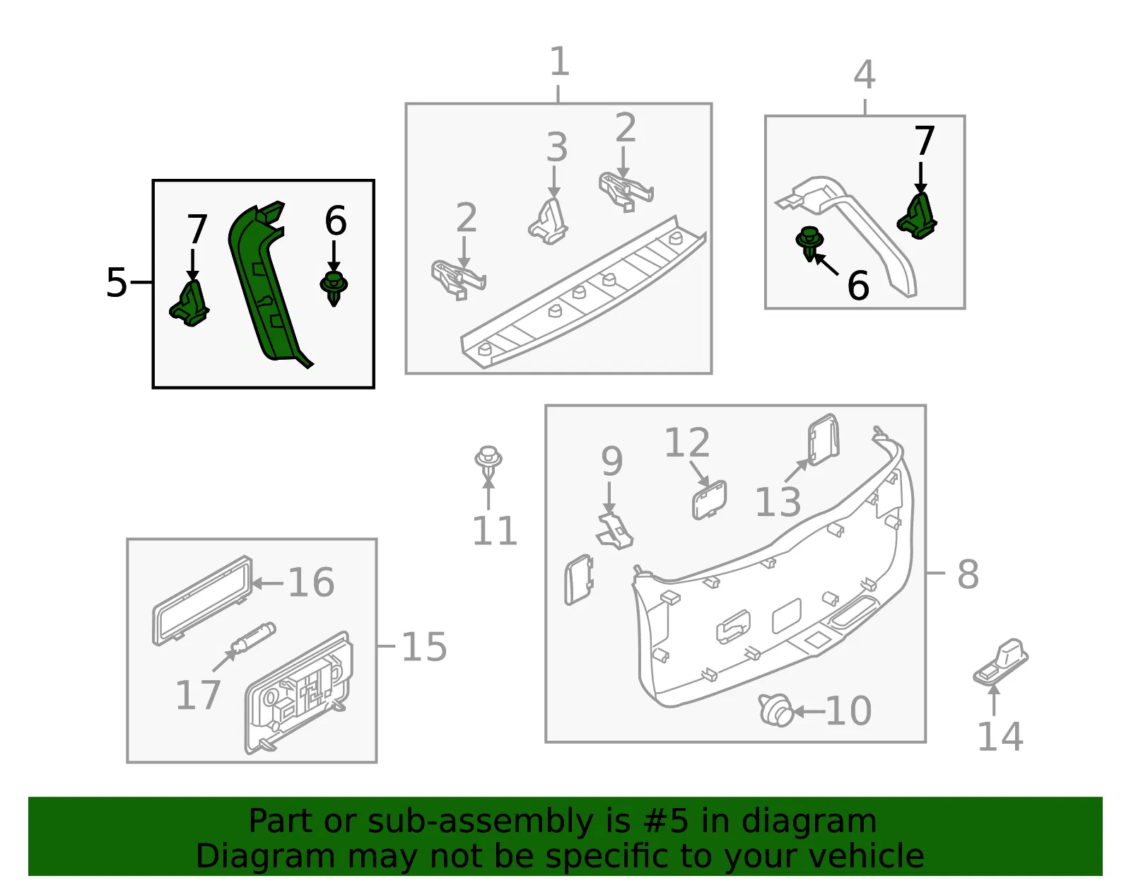 Side Trim - Driver's Side (LH) - Mazda (TD12-68-950E) - view 2