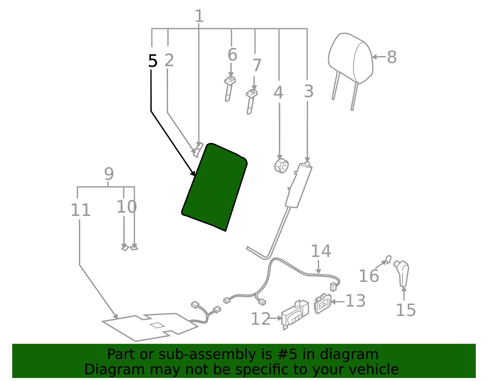 Heater Seat Back - MAZDA (TD1388122) - view 2