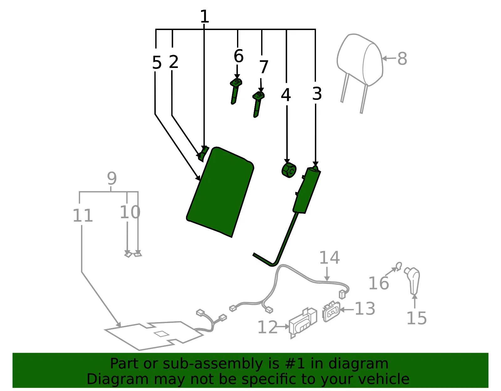 Back L  Front Seat - MAZDA (TD1388180B34) - view 2