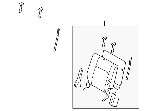 Back Rear Seat Sub - MAZDA (TD1388380C34)