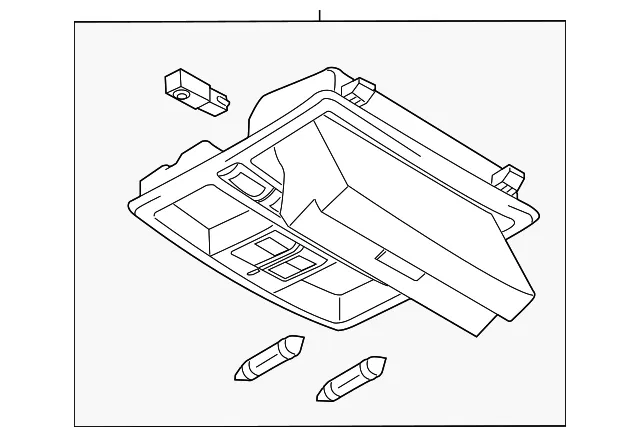 Overhead Console - Mazda (TD74-69-970B-75) - view 2