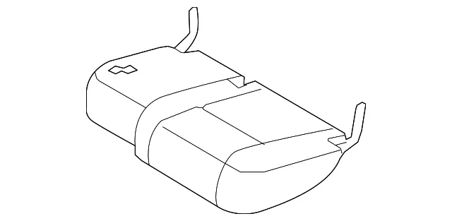 CUSHION L REAR SEAT - MAZDA (TD768826034)