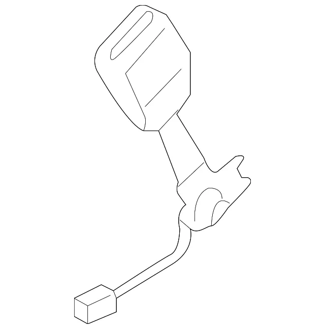 Buckle - Passenger Side (RH) - Mazda (TDY1-57-620A-34)