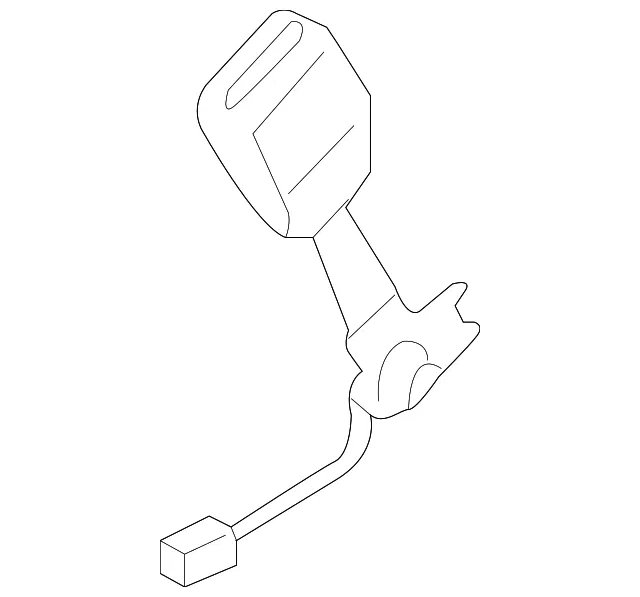 Buckle - Driver's Side (LH) - Mazda (TDY1-57-680A-00) - view 2