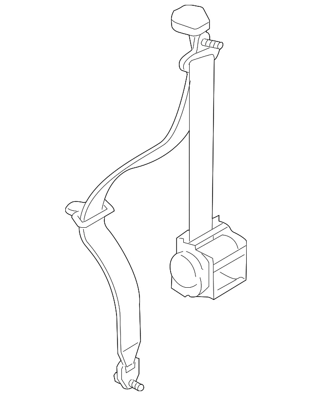Belt Rr Seat - Driver's Side (LH) - Mazda (TDY1-57-890-00)